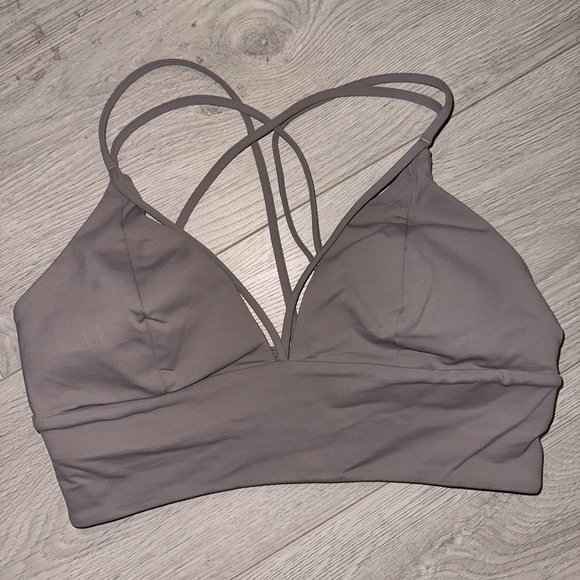 Lululemon Strappy Sports Bra, Grey, Size 8, Never worn - Picture 1 of 4